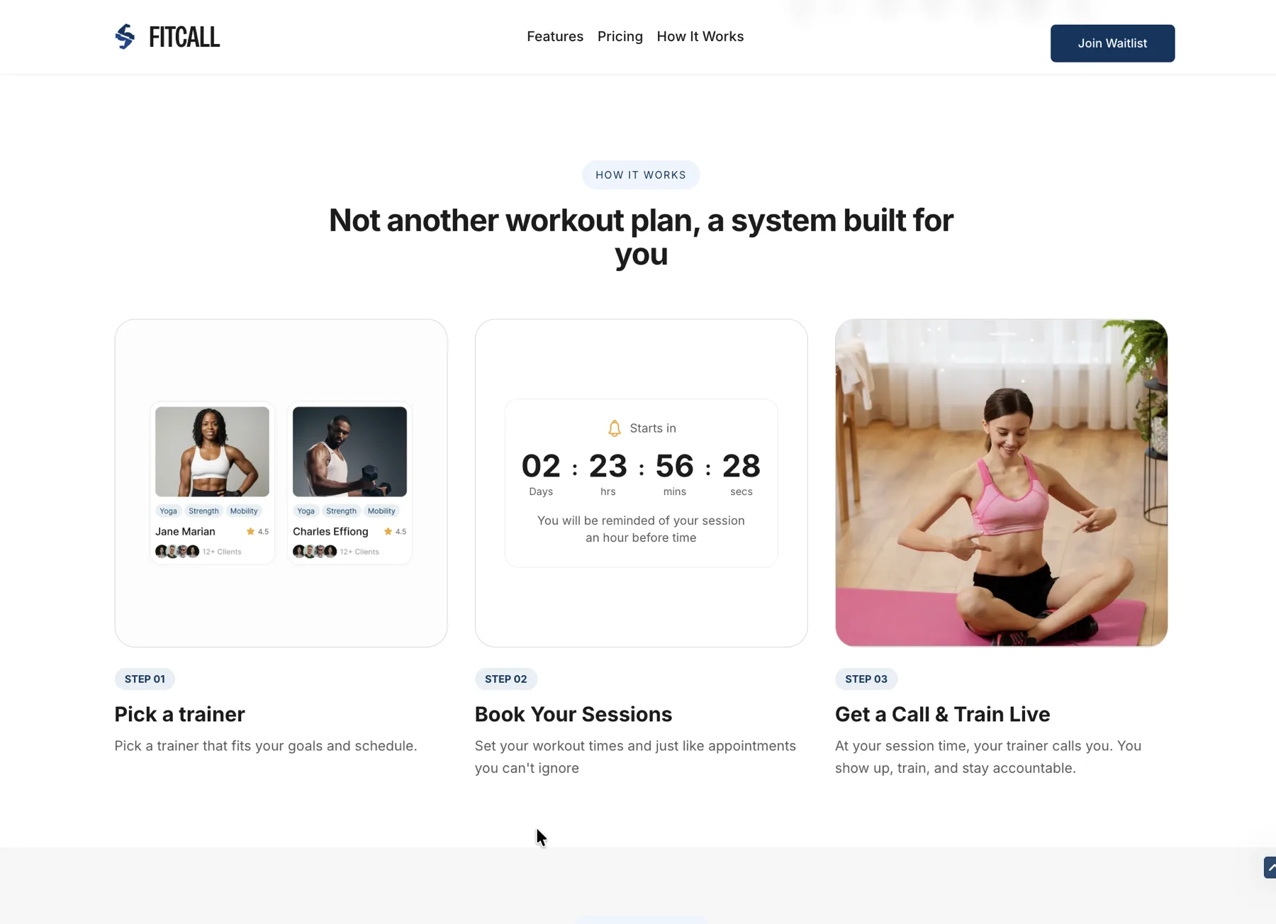 FitCall How It Works