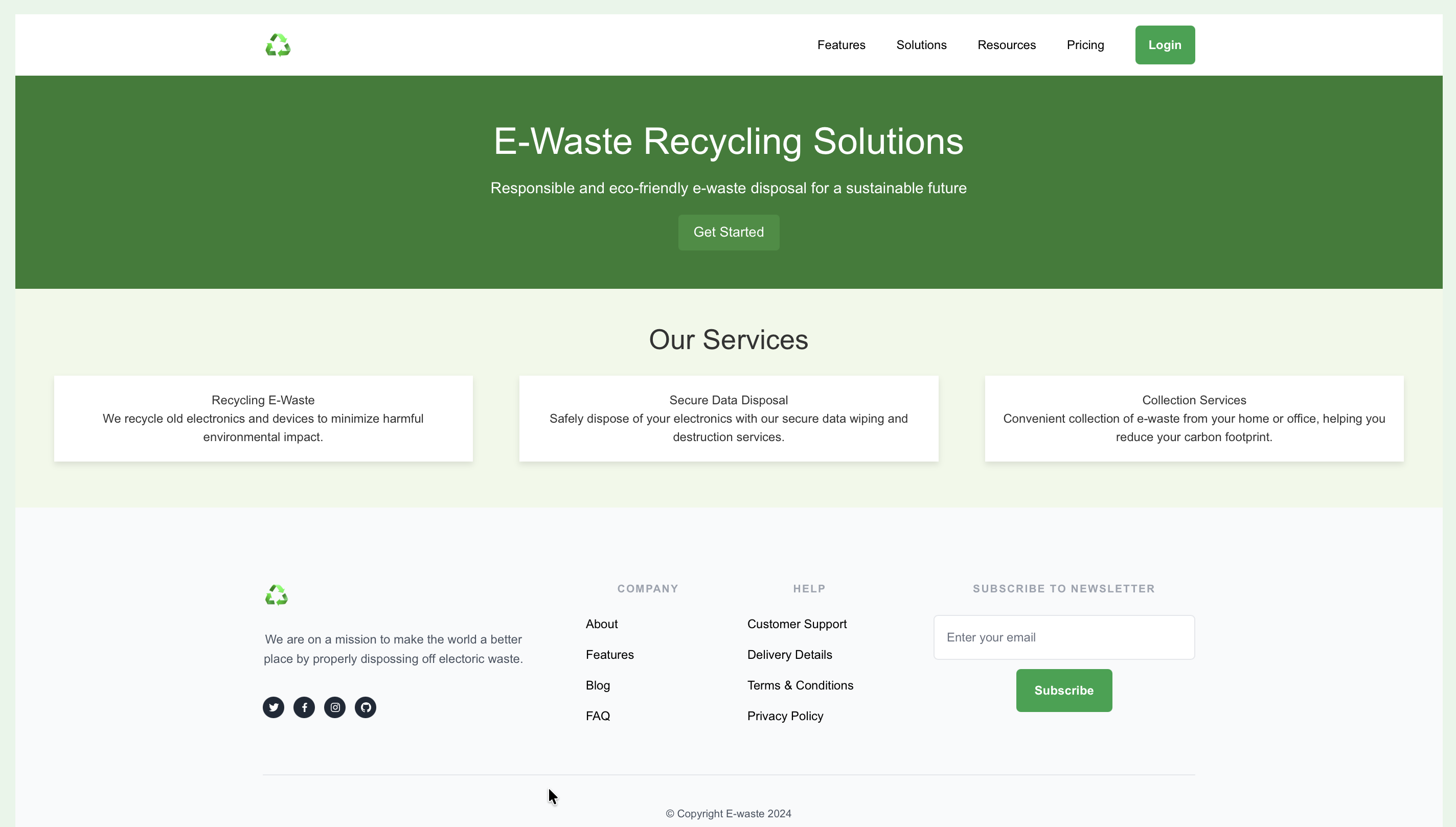E-Waste Recycling Solutions
