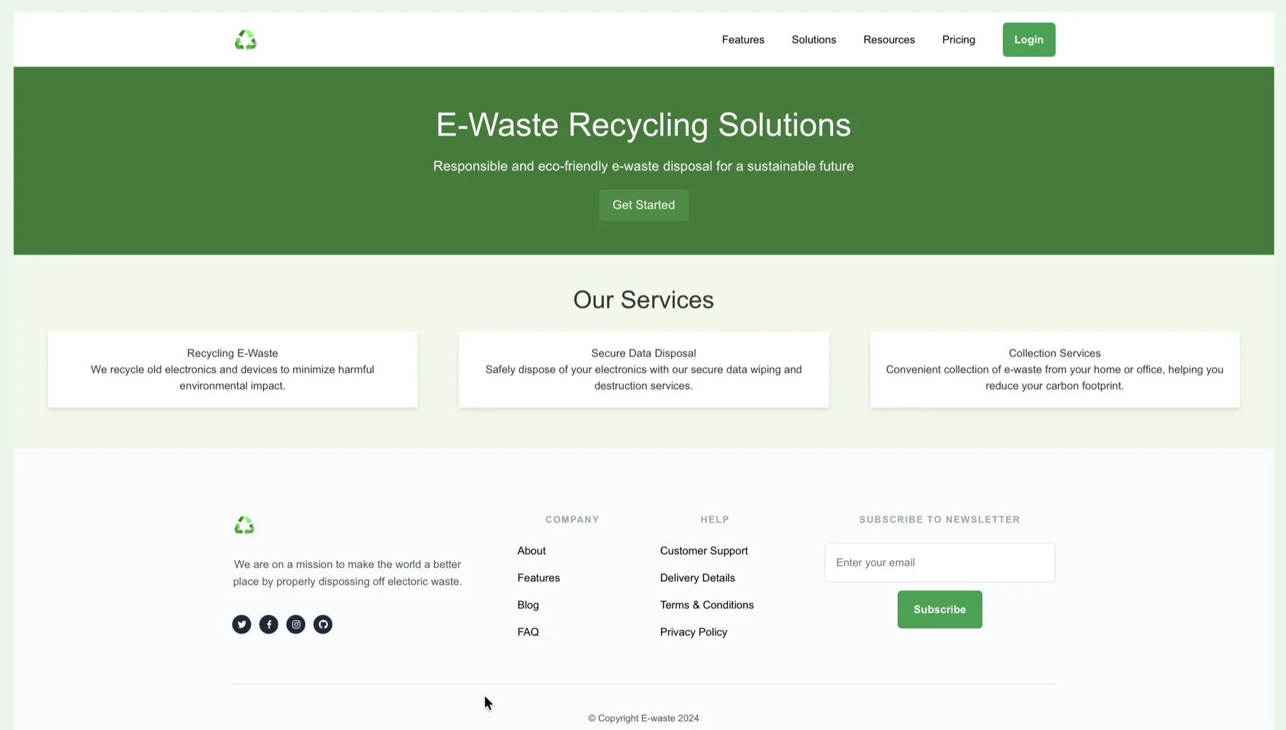 E-Waste Recycling Solutions