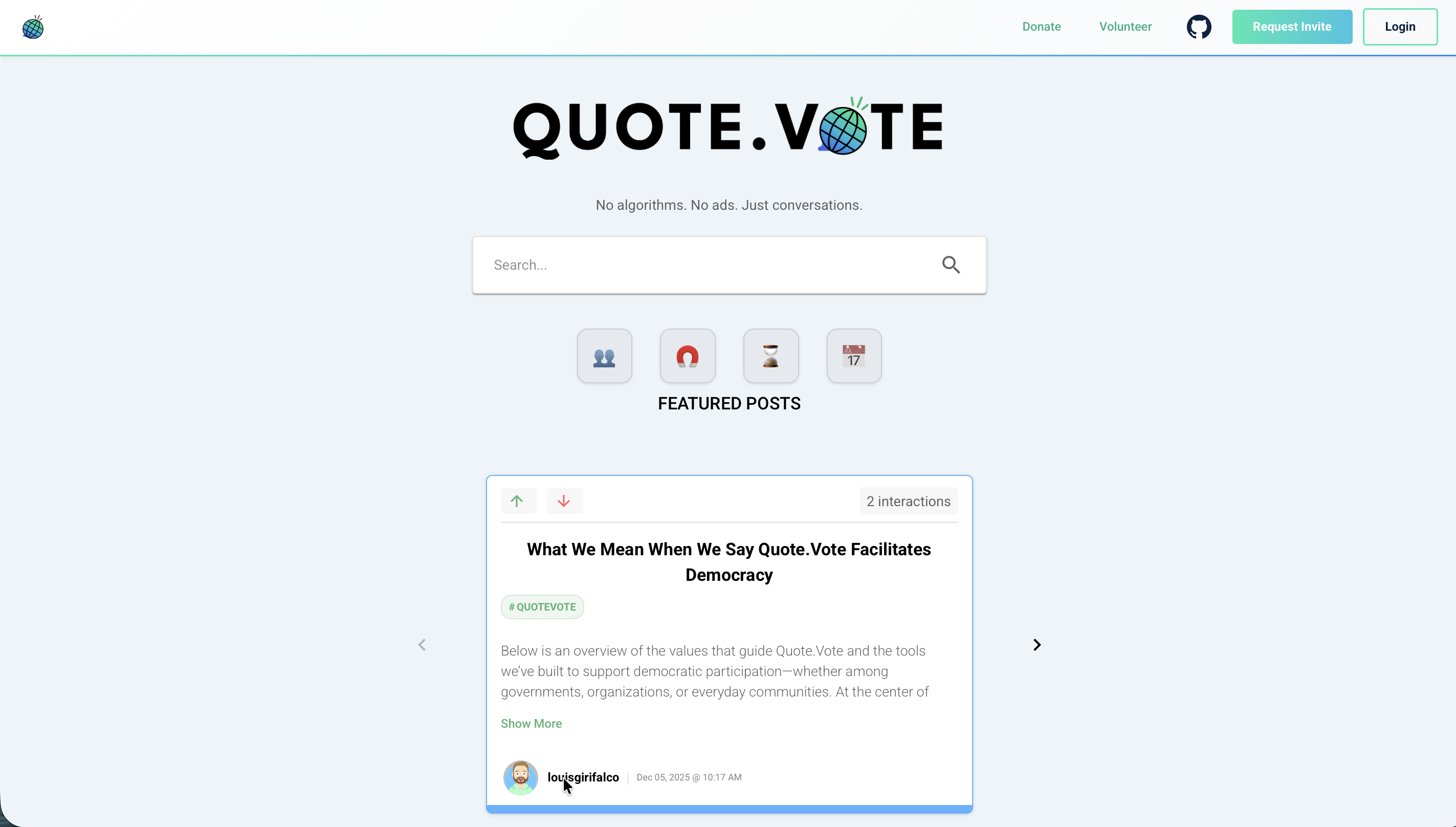 Civic Discourse Platform