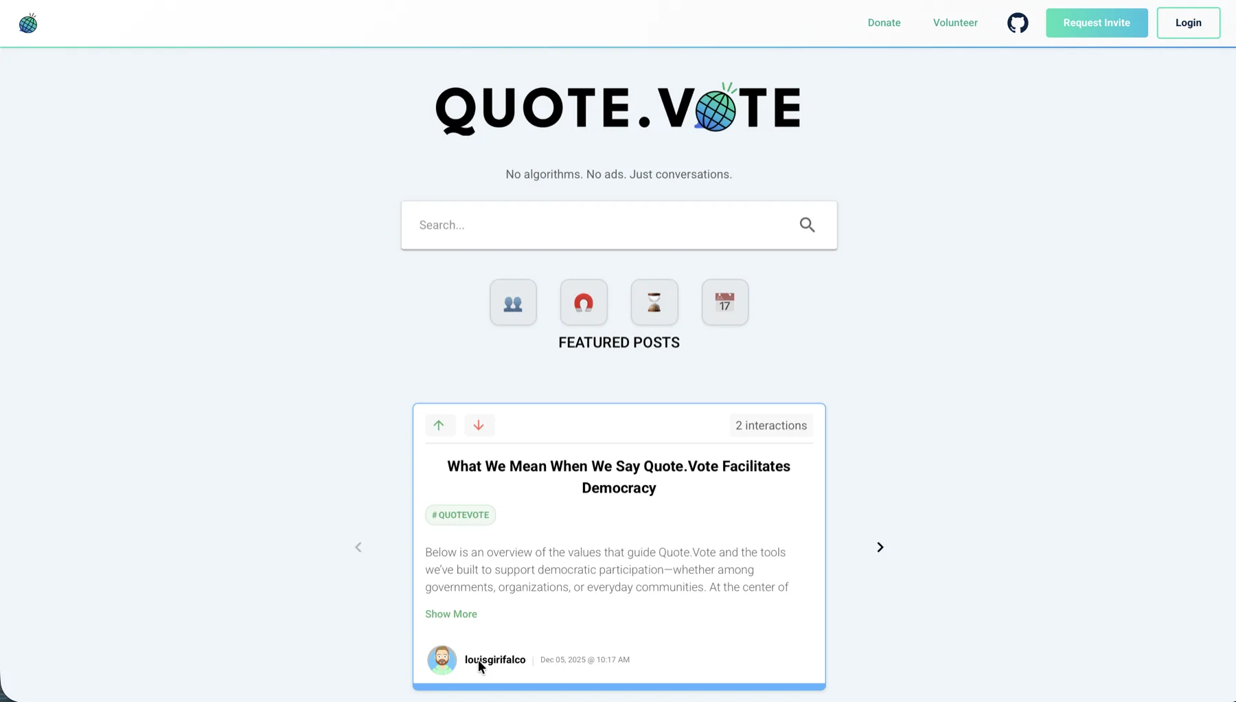 Civic Discourse Platform